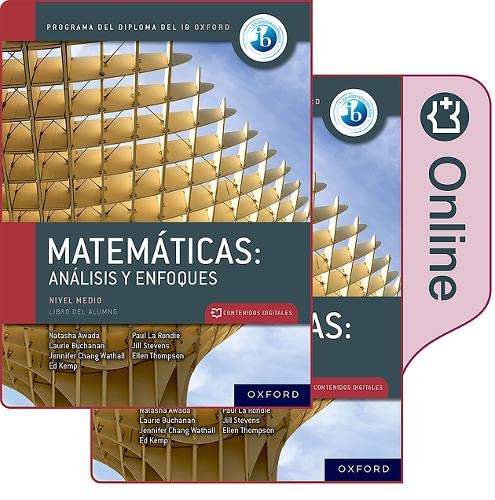 NEW DP Matemáticas: análisis y enfoques, nivel medio, paquete de libro impreso y digital.