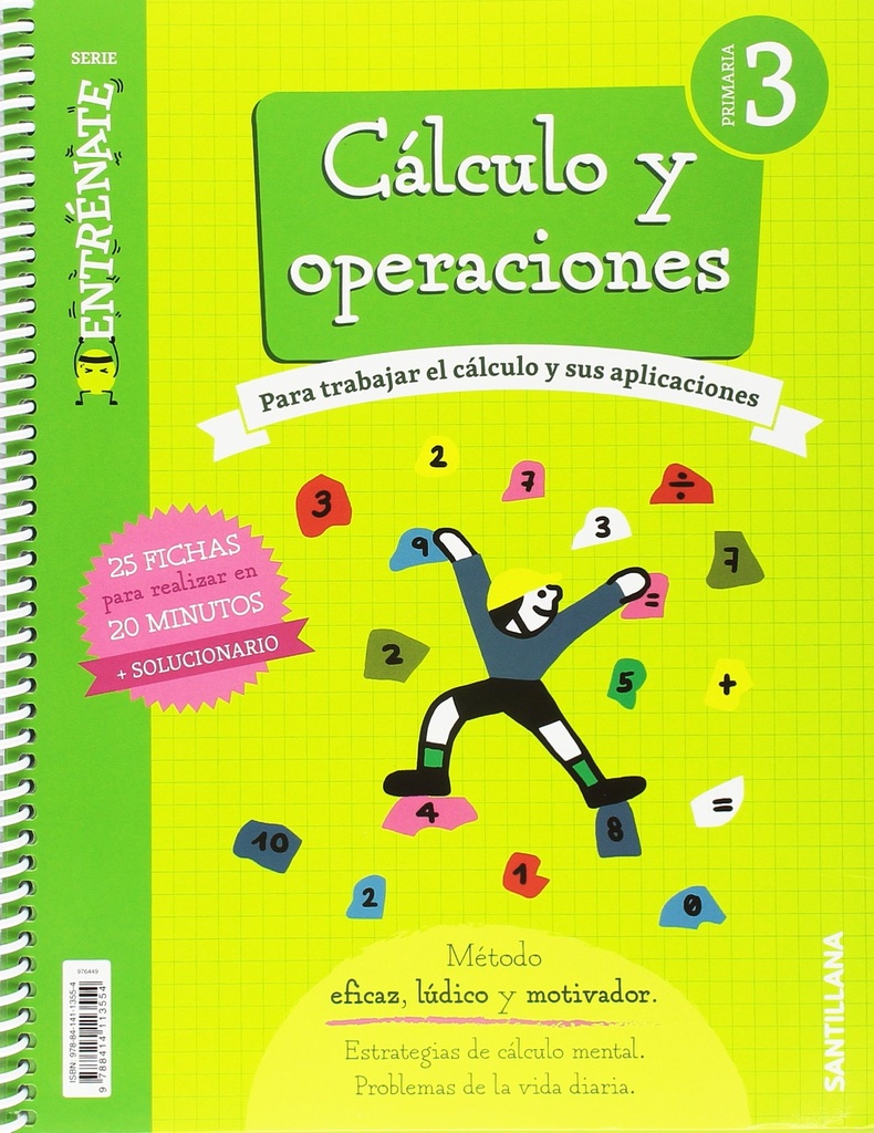 CUADERNO CALCULO SERIE ENTRENATE 3 PRIMARIA
