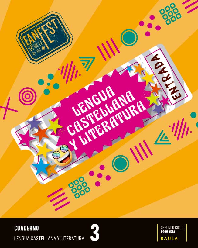 Cuaderno Lengua castellana y literatura 3º Primaria Fanfest - Espiral