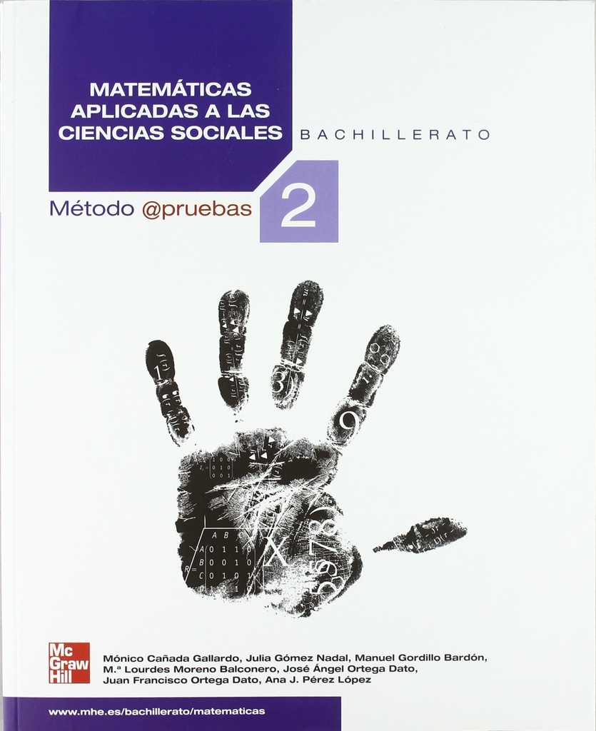 MATEMATICAS APLICADAS A LAS CIENCIAS SOCIALES. 2 . BACHILLERATO