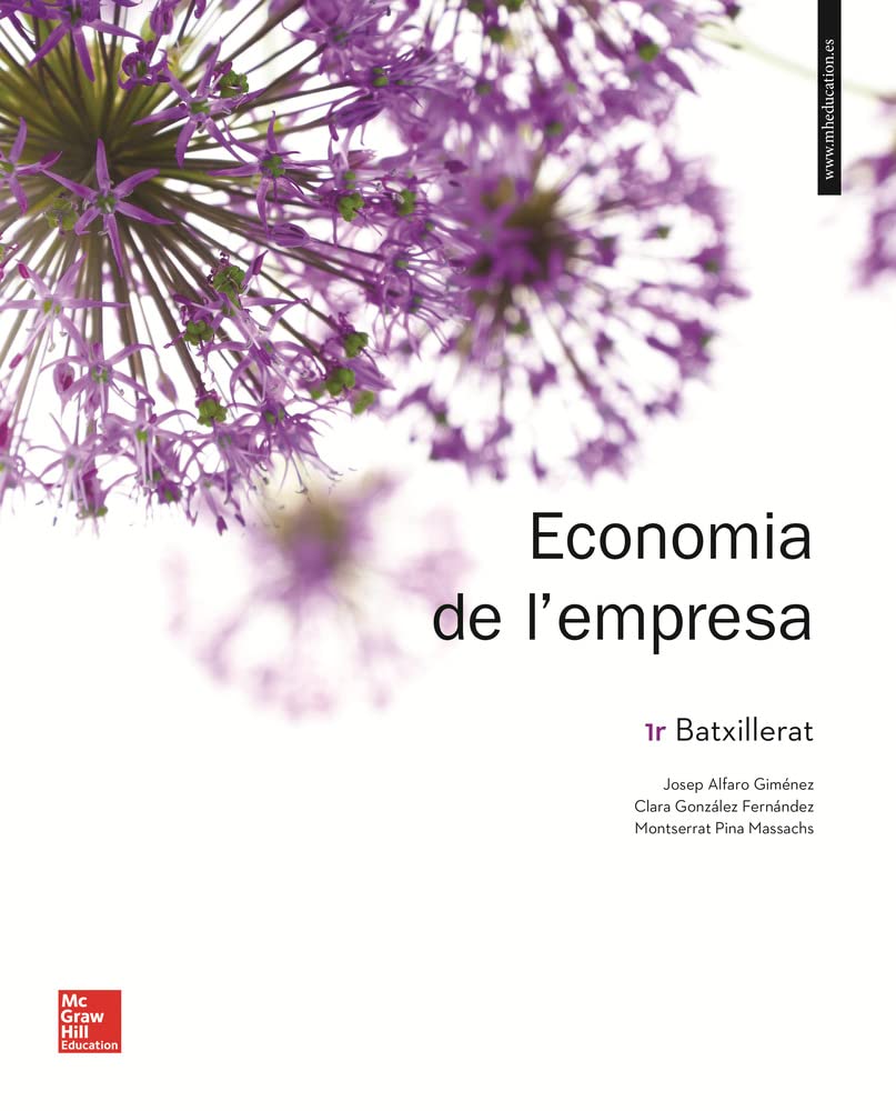 LA - Economia de l'empresa 1er. Batxillerat. Llibre alumne