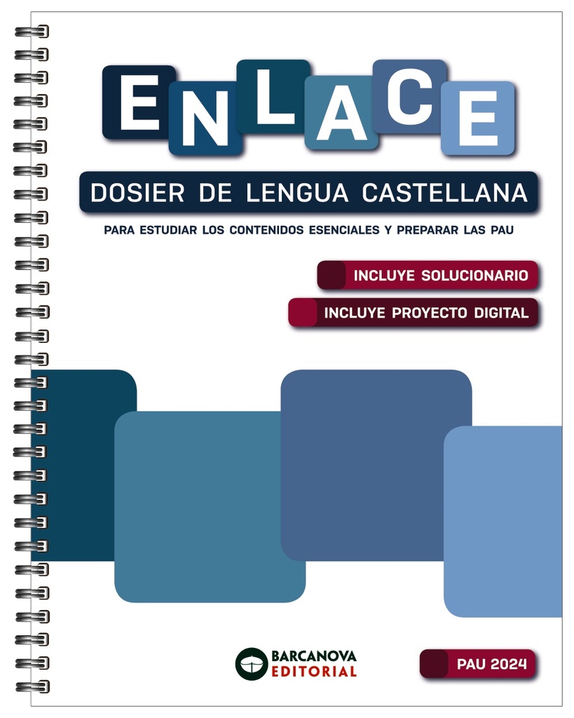 Enlace. Dosier de Lengua castellana. Bachillerato 2024