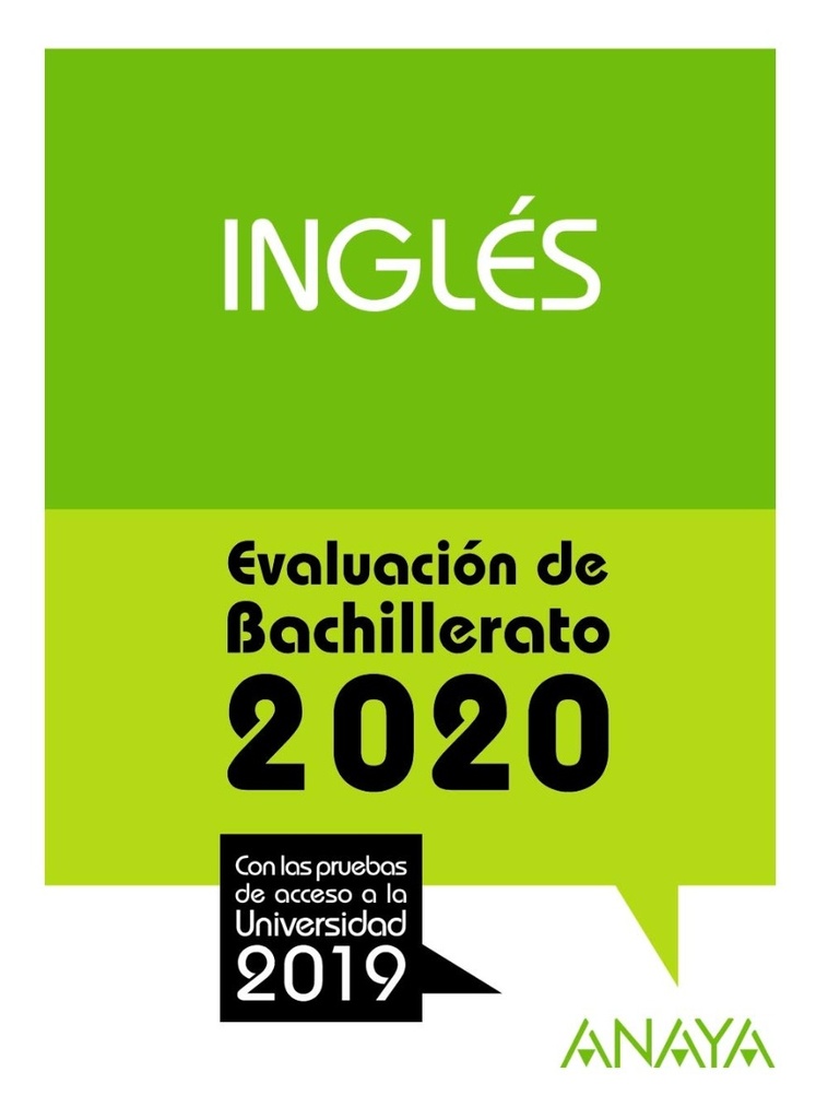 Inglés. (Prepara la Evaluación de Bachillerato) Anaya