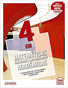 Matemáticas orientadas a las Enseñanzas Académicas 4 (Suma Piezas)