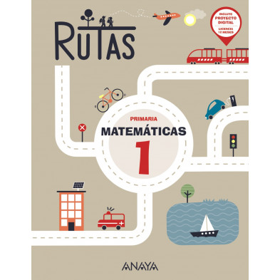 Matemáticas 1. RUTAS. (Incluye material manipulativo)