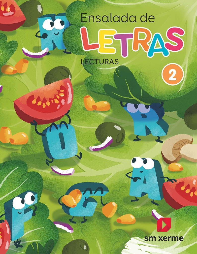 Lecturas. Ensalada de letras. 2 Primaria. Xerme.