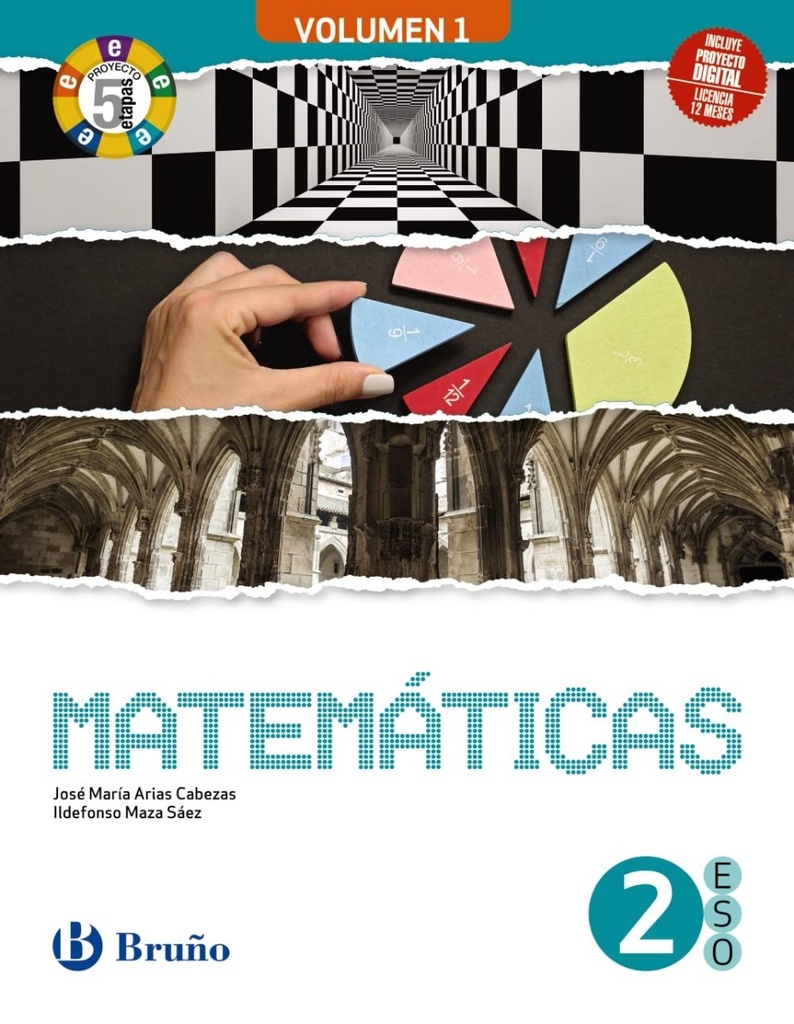 Matemáticas 2 ESO (3 volúmenes) Proyecto 5 Etapas.