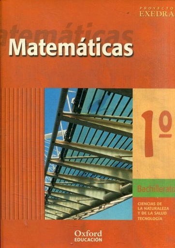 [9788481045598] Matemáticas bachillerato Exedra