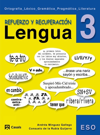 [9788421836637] Refuerzo y recuperación. Lengua 3 (Cuadernos ESO)