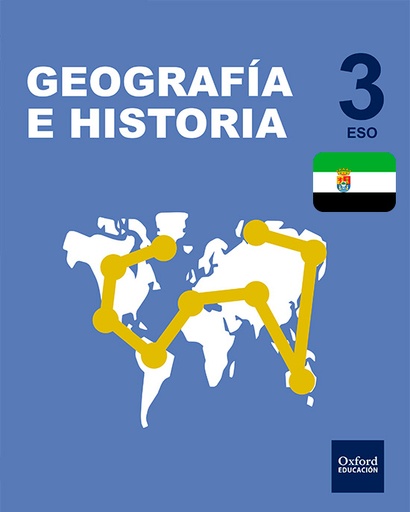 [9780190514082] Inicia Geografía e Historia 3.º ESO. Libro del alumno. Extremadura