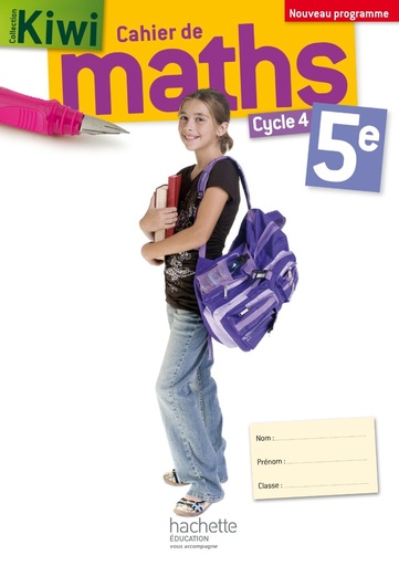 [9782013953771] Cahier de maths Kiwi cycle 4/5e