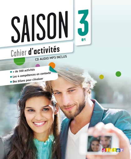[9782278081097] Saison. Méthode de français. Niveaux B1. Cahier d'activetes. Per le Scuole superiori.