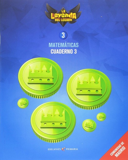 [9788414014219] Proyecto: La leyenda del Legado. Matemáticas 3 - Comunidad de Madrid : Cuaderno 3