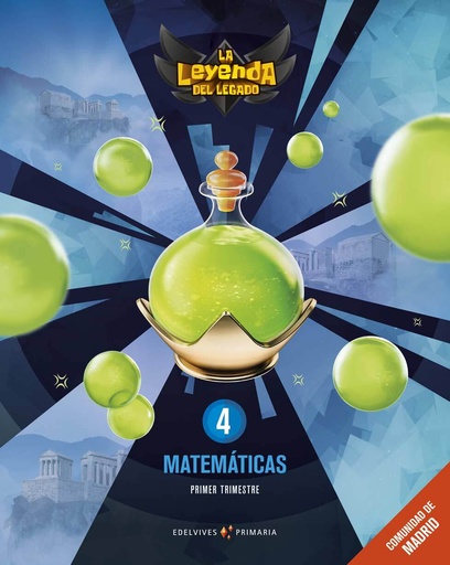 [9788414034545] Proyecto: La leyenda del Legado. Matemáticas 4. Comunidad de Madrid. Trimestres