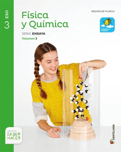 [9788414102862] FÍSICA Y QUÍMICA MOCHILA LIGERA SERIE ENSAYA 3 ESO SABER HACER