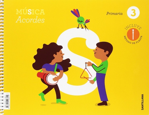[9788414106815] MUSICA ACORDES 3 PRIMARIA SANTILLANA