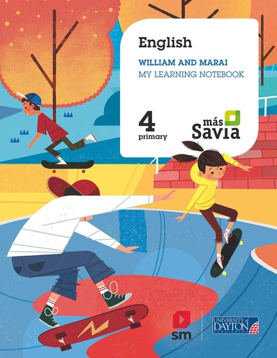 [9788417559304] English. William and Marai. 4 Primary. My learning notebook. Más Savia