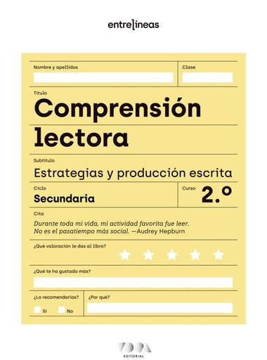 [9788418353635] Entrelíneas 2. Comprensión lectora, estrategias y producción escrita