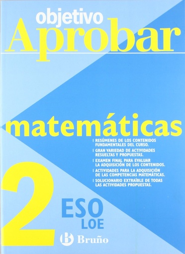 [9788421660096] Matemáticas 2ºeso objetivo aprobar loe