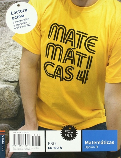 [9788426365347] Matematicas 4º ESO Opción B