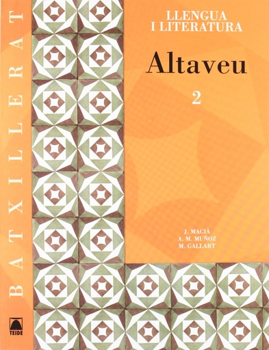 [9788430752874] Altaveu 2. Llengua catalana i literatura. Batxillerat