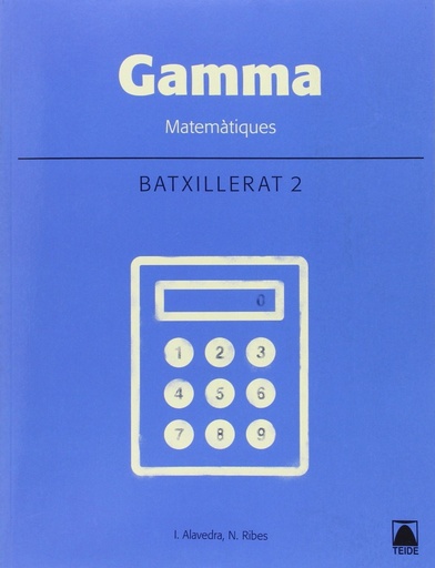 [9788430752911] Gamma. Matemàtiques 2. Batxillerat. Tecnològic -