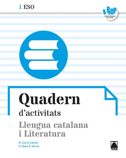 [9788430772681] Quadern Nou A prop 1. Llengua catalana i Literatura 1 ESO