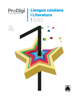 [9788430772858] Quadern ProDigi. Llengua catalana i Literatura 1 ESO