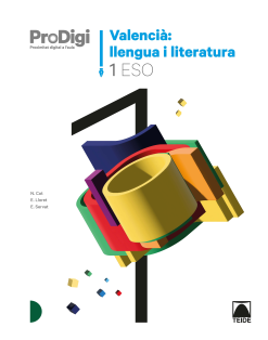 [9788430774968] Quadern ProDigi. Valencià: llengua i literatura 1 ESO