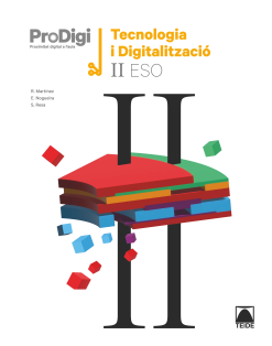 [9788430774999] Quadern ProDigi. Tecnologia i digitalització II ESO (Catalunya)