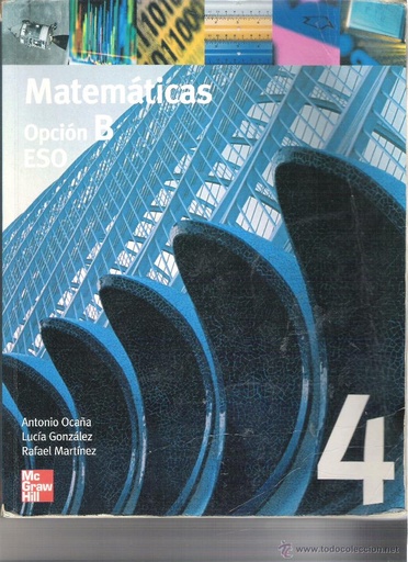 [9788448127602] Matematicas 4º eso opción B. ESO