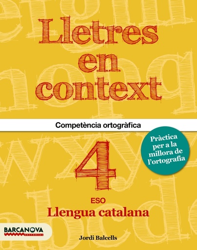 [9788448939205] Lletres en context. Quadern d'ortografia  4t ESO