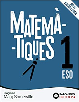 [9788448950705] Mary somerville 1 eso. Matemàtiques: novetat (innova)