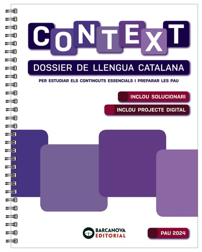 [9788448961817] Context. Dossier de Llengua catalana. Batxillerat 2024