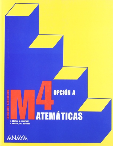 [9788466771009] Matemáticas 4. Opción A.