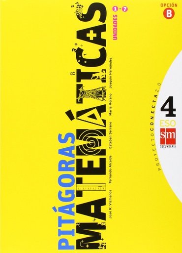 [9788467549171] Matemáticas B, Pitágoras. 4 ESO. Conecta 2.0. Trimestres