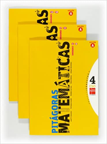 [9788467553505] Matemáticas A, Pitágoras. 4 ESO. Conecta 2.0. Trimestres