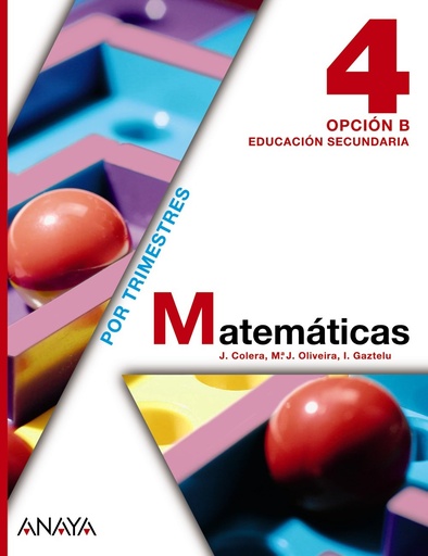 [9788467802511] Matemáticas 4. Opción B. (Matemáticas - Opción B)