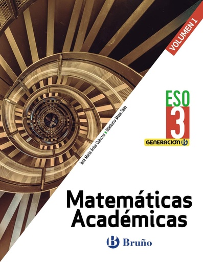 [9788469631027] Generación B Matemáticas Académicas 3 ESO 3 volúmenes