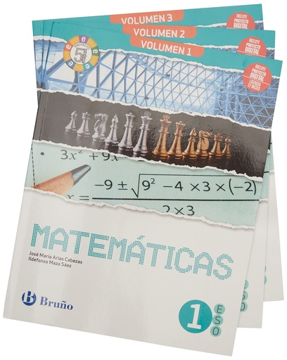 Matemáticas 1 ESO 3 volúmenes Proyecto 5 etapas