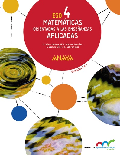 [9788469810729] Matemáticas orientadas a las Enseñanzas Aplicadas 4. (Trimestres)