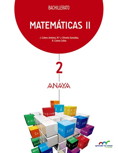 [9788469812778] Matemáticas II Bachillerato Anaya