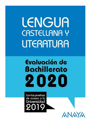 [9788469873175] Lengua Castellana y Literatura. (Prepara la Evaluación de Bachillerato) Anaya