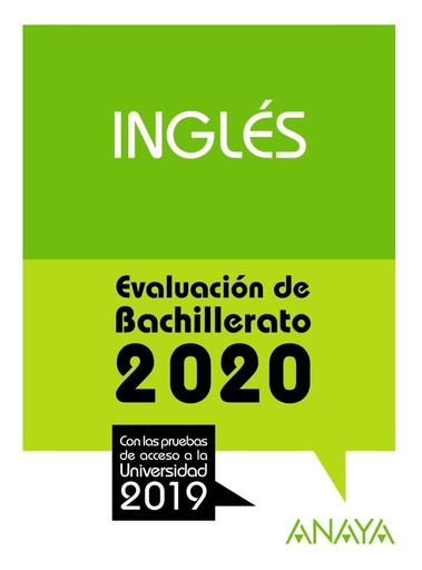 [9788469873182] Inglés. (Prepara la Evaluación de Bachillerato) Anaya