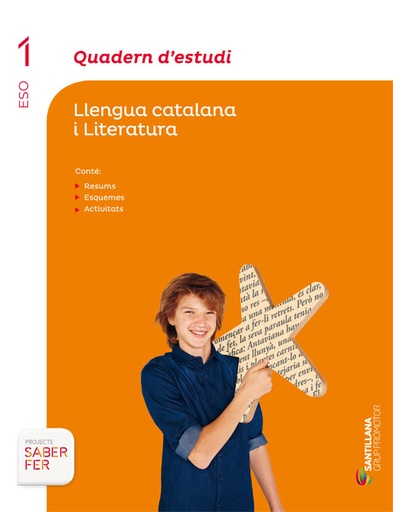 [9788490475577] QUADERN D'ESTUDI LLENGUA CATALANA I LITERATURA 1 ESO SABER FER