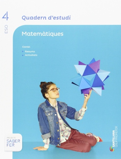 [9788490477113] QUADERN D'ESTUDI MATEMATIQUES 4 ESO SABER FER