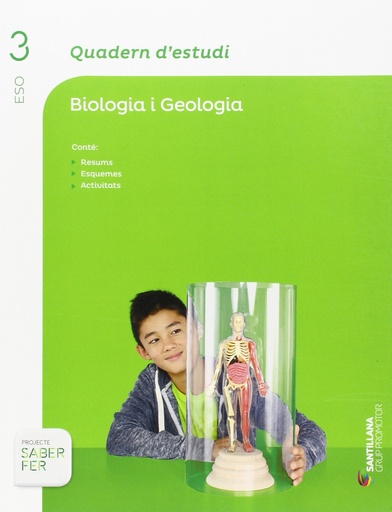 [9788490479834] QUADERN D'ESTUDI BIOLOGIA I GEOLOGIA 3 ESO SABER FER