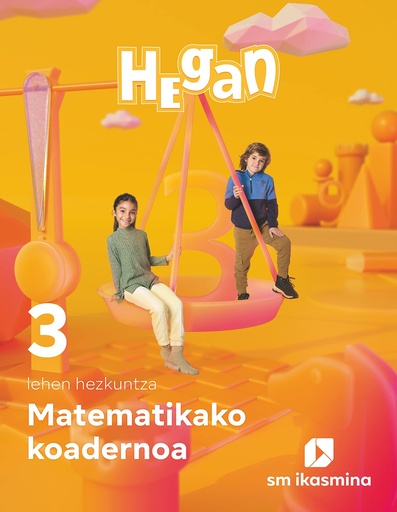 [9788498558616] Koadernoa Matematika. Lehen Hezkuntza 3. Hegan