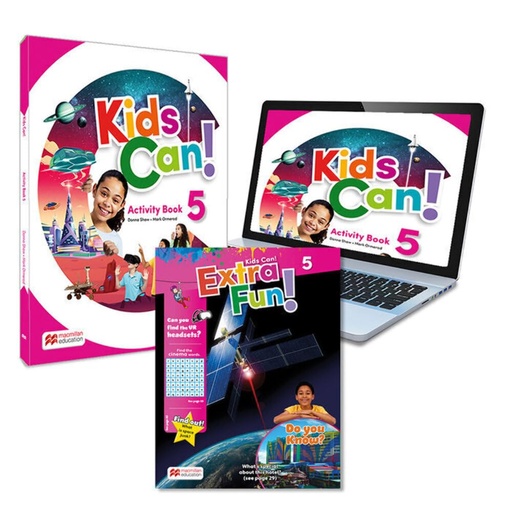 [9781380053411] KIDS CAN! 5 Activity Book, ExtraFun & Pupil's App: cuaderno de actividades impreso