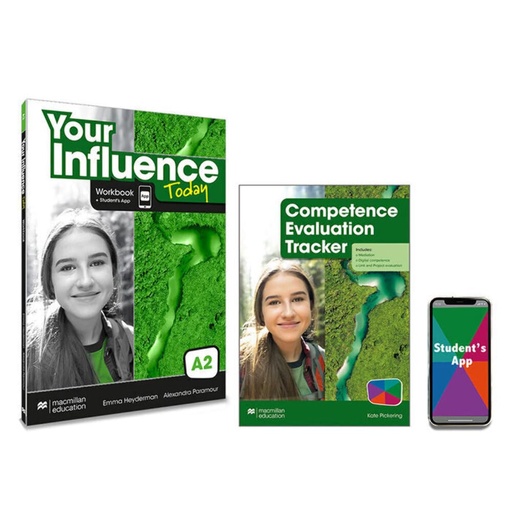 YOUR INFLUENCE TODAY A2 Workbook, Competence Evaluation Tracker y Student's 